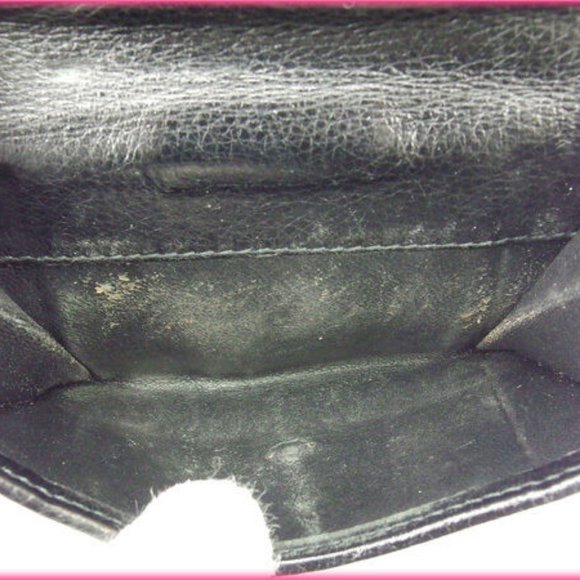 Gucci Wallet Purse Folding wallet G logos Black Woman Authentic Used K202 - Picture 5 of 6